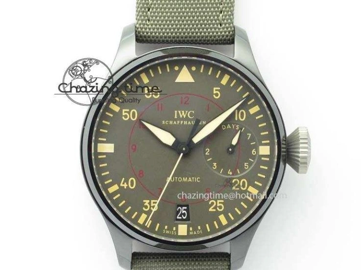 MIROTIME 0331 Chic Big Pilot Real PR IW501902 Real Ceramic ZF 1:1 Best Edition On Nylon Strap A 7275